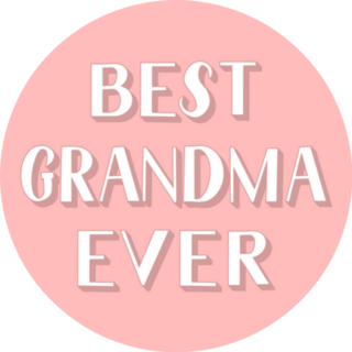 Best Grandma Ever Pink Sticker