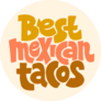 Best Mexican Tacos Cute Lettering Sticker