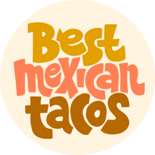 Best Mexican Tacos Cute Lettering Sticker