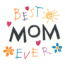 Best Mom Ever Childish Drawings Sticker