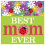 Best Mom Ever Ladybug Sticker