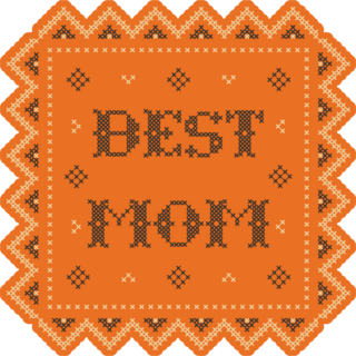 Best Mom Stitch Sticker