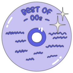 Best Of The 2000s Music CD Y2k Style Sticker