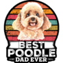 Best Poodle Dad Ever Sticker