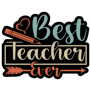 Best Teacher Ever Inspirational Sticker