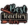 Best Teacher Ever Inspirational Sticker