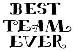 Best Team Ever Cheerleader Sticker