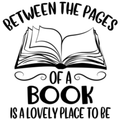 Between The Pages Of A Book Is A Lovely Place To Be Sticker