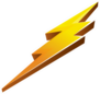 Beveled Lightening Bolt Sticker