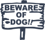 Beware Of Dog!! Sticker