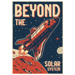 Beyond The Solar System Space Travel Sticker