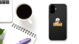 BFF Pug & Beagle Sticker on a Phone (New) example