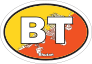 Bhutan BT Flag Oval Sticker