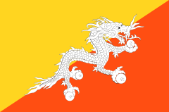 Bhutan Flag Sticker