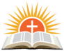 Bible, Sunset And Cross Illustration Sticker