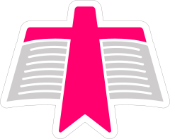 Bible with Cross on It Sticker
