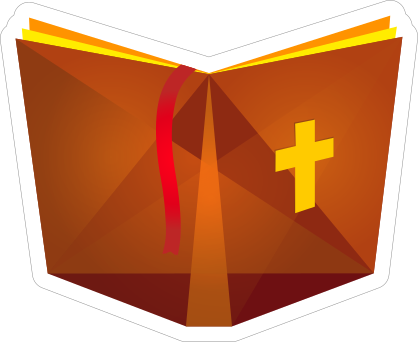 Bible with Cross Sticker