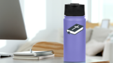 Bible with Ribbon and Cross Sticker on a Water Bottle (New) example