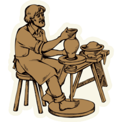 Biblical Pottery Sticker 