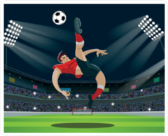 Bicycle Kick Soccer Sticker