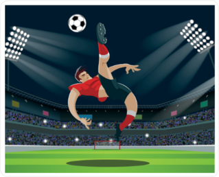 Bicycle Kick Soccer Sticker
