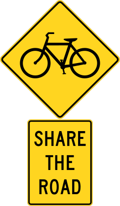 Bicycles Share The Road Sticker