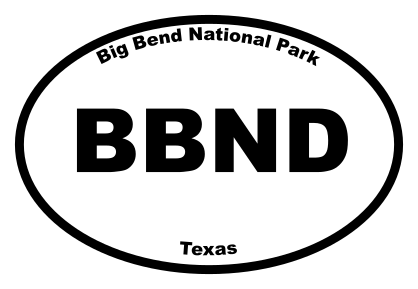 Big Bend National Park Oval Sticker