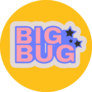 Big Bug Text Popular Y2k Style Sticker