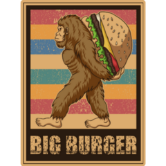 Big Burger Gorilla Sticker