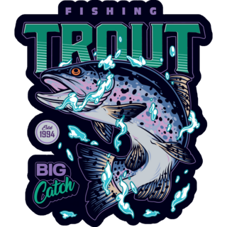 Big Catch Trout Sticker