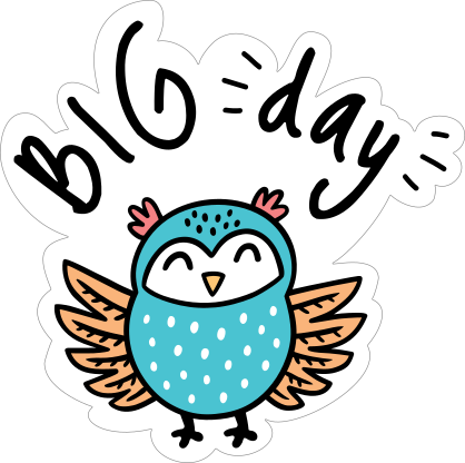 Big Days Camping Sticker