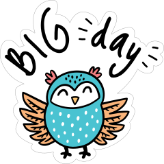 Big Days Camping Sticker