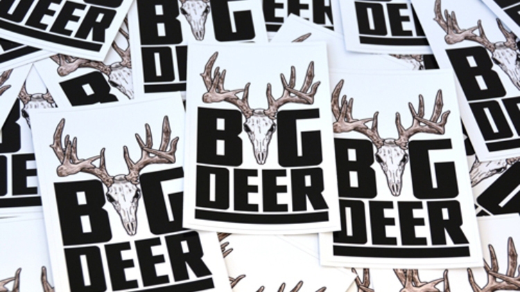 Big Deer Custom Rectangle Stickers