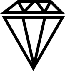 Big Diamond Vector Icon Sticker
