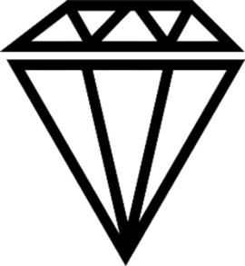 Big Diamond Vector Icon Sticker