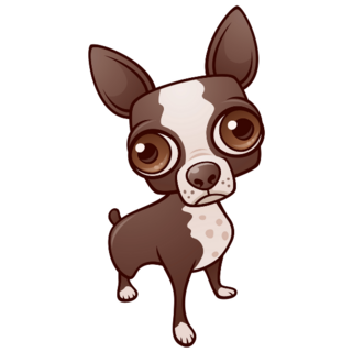 Big Eyed Chihuahua Sticker