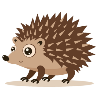 Big Eyed Hedgehog Sticker