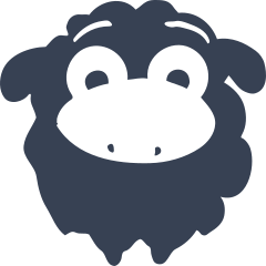 Big Eyed Sheep Lamb Sticker