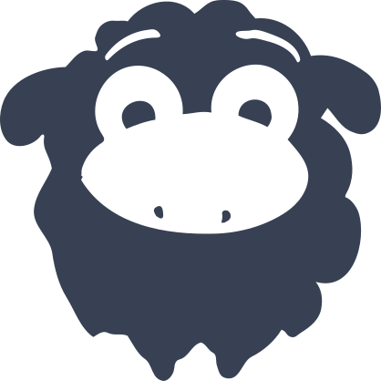 Big Eyed Sheep Lamb Sticker