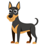 Big Eyes Doberman Sticker