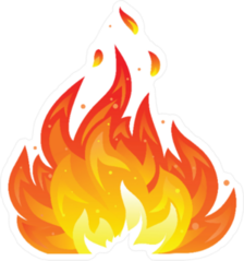 Big Fire Sticker