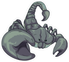 Big Gray Scorpion Sticker