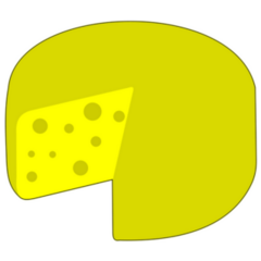 Big Green Cheese Wheel Sticker