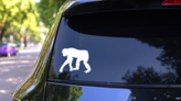 Big Monkey Sticker on a Rear Car Window (New) example