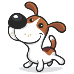 Big Nose Jack Russell Sticker