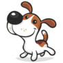 Big Nose Jack Russell Sticker