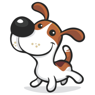 Big Nose Jack Russell Sticker