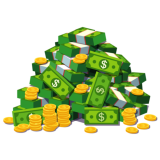 Big Pile of Money Sticker