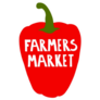 Big Red Bell Pepper Farmers Market Sticker