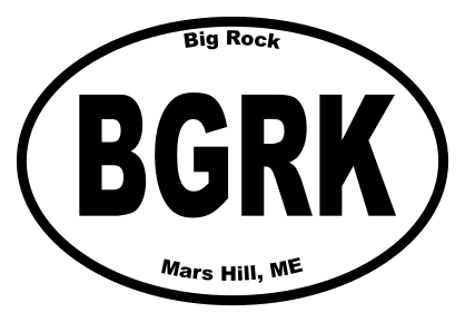 Big Rock Oval Sticker